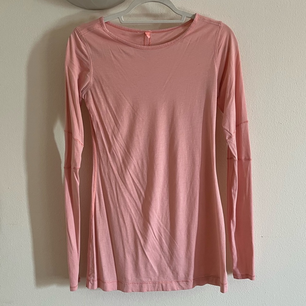 Pink lululemon long sleeve